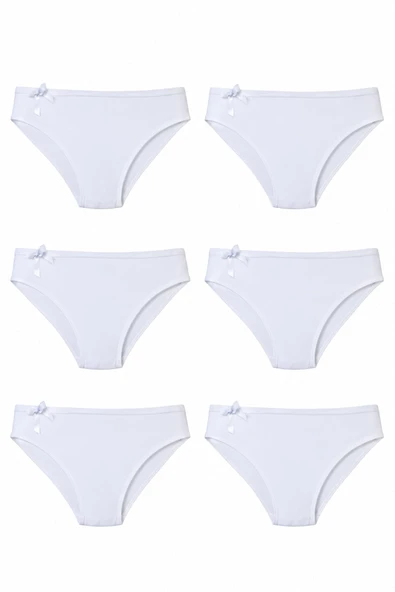 6lı Kadın Bikini Külot Pamuklu Renkli Ekonomik Rahat 1035 ürün görseli 1