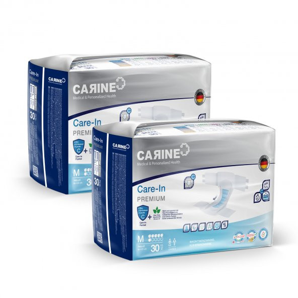 Carine 2'Li Paket Carıne Yetişkin Hasta Bezi Medıum Beden 30 X 2 Adet - Beyaz ürün görseli 1