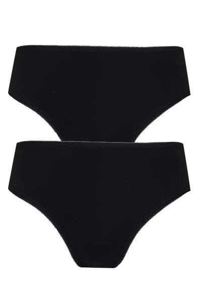 2li Kadın Orta Yüksek Bel Bikini İnce Lastik Pamuklu Ekonomik ürün görseli 1