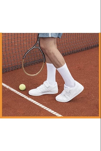 Erkek Spor Soket Çorap Pamuklu Ekonomik Tenis Futbol Basket Çorabı ürün görseli 1
