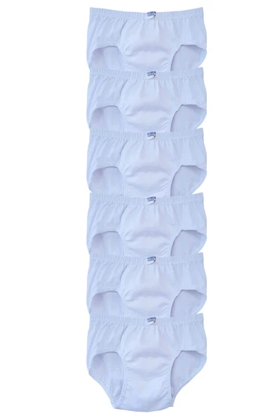 Seher Yıldızı Erkek Çocuk Beyaz Slip Külot 6'lı Paket %100 Pamuk SEC0037 ürün görseli 1