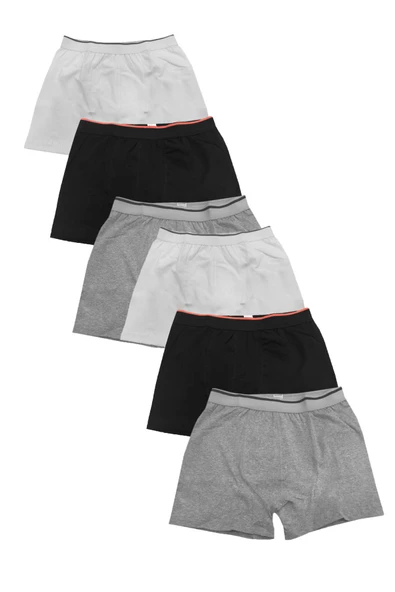 Sedef Yıldızı İç Giyim Erkek Likralı Pamuklu Boxer Don 6 lı Paket ürün görseli 1