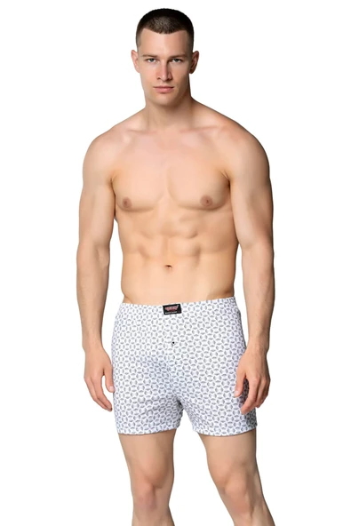 Sedef Yıldızı İç Giyim Erkek Desenli Pamuklu Boxer Don 6lı Paket ürün görseli 1