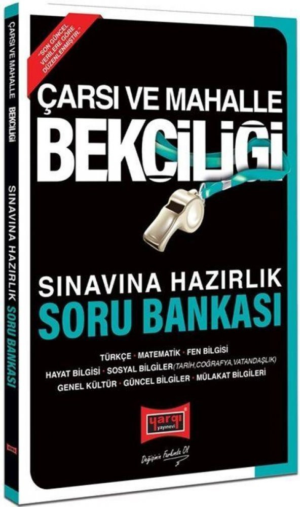 Çarşı ve Mahalle Bekçiliği Sınavına Hazırlık Soru Bankası Yargı Yayınları ürün görseli 1