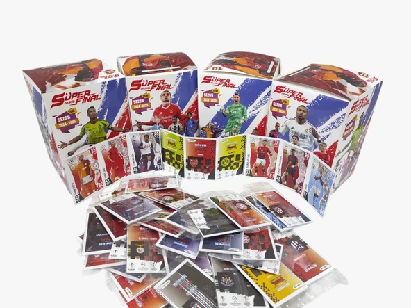 2025 sezon Süper Final Mekanik Adamlar En Son Sezon Futbolcu Kartları 100 Paket 3lü (300 Kart) ürün görseli 1