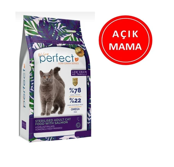 Perfect Sterilised Yetişkin Somonlu Kedi Maması 1 Kg AÇIK ürün görseli 1