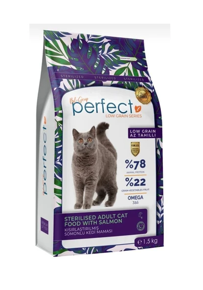 Perfect Sterilised Yetişkin Somonlu Kedi Maması 1,5 Kg ürün görseli 1