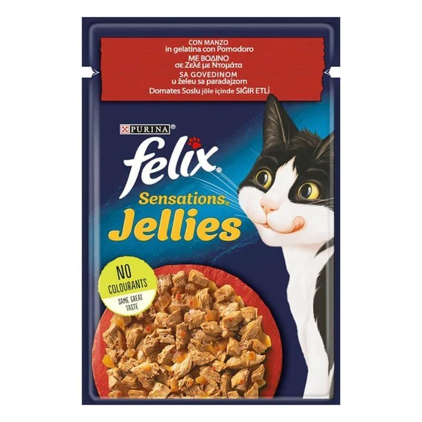 Felix Sensations Sığır Eti Domatesli Kedi Konserve 85 Gr ürün görseli 1