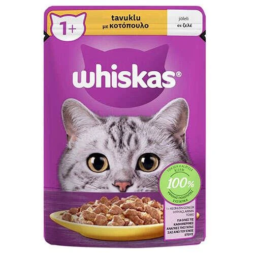 Whiskas Pouch Tavuk Etli Yaş Kedi Maması 85 gr ürün görseli 1