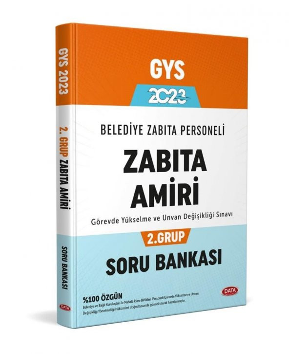 2023 GYS Belediye Zabıta Personeli Zabıta Amiri 2. Grup Soru Bankası Data Yayınları ürün görseli 1