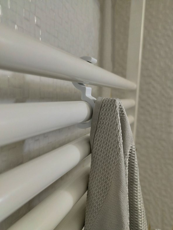 Havlupan Havlu Askısı 2 Adet Beyaz - Resim 3