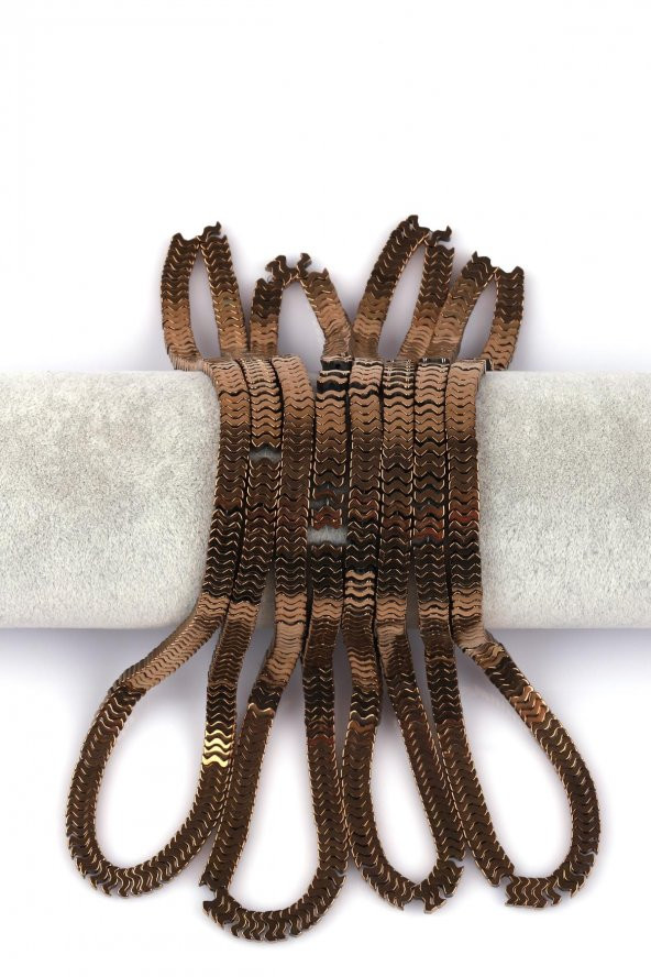 Kahverengi Hematit Doğal Taş Dizi 7 x 1 mm W Kesim ürün görseli 1