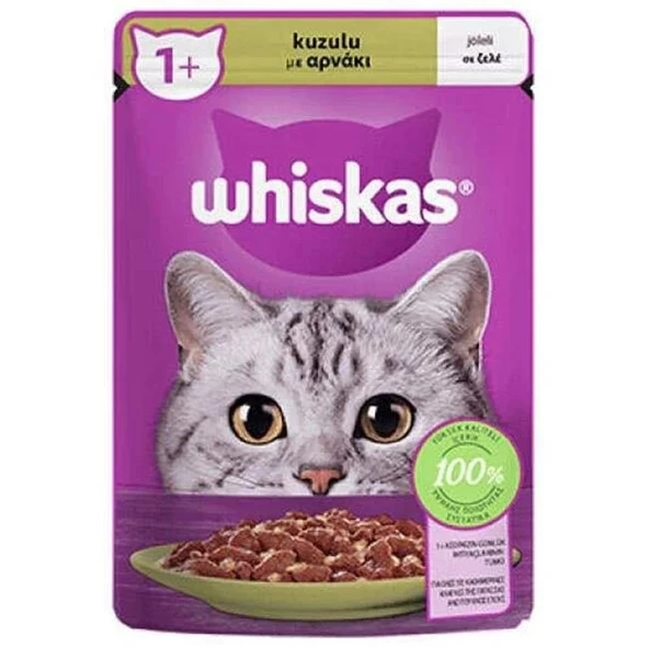 Whiskas Pouch Kuzulu Yaş Kedi Maması 85 gr ürün görseli 1