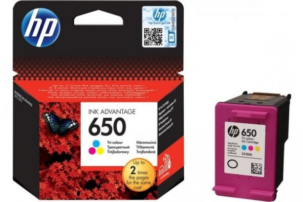 Hp 650 Orjinal Renkli Kartuş ürün görseli 1