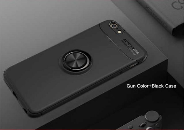 Apple iPhone 8 Kılıf Yüzüklü Kamera Korumalı Range Silikon Kılıf ürün görseli 1