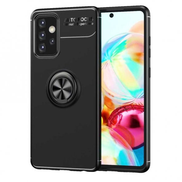 Samsung Galaxy A72 Kılıf Yüzüklü Kamera Korumalı Range Silikon Kılıf ürün görseli 1