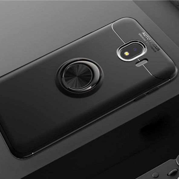 Samsung Galaxy J4 Kılıf Yüzüklü Kamera Korumalı Range Silikon Kılıf ürün görseli 1