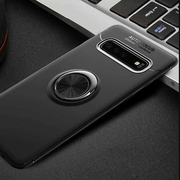 Samsung Galaxy S10 Kılıf Yüzüklü Kamera Korumalı Range Silikon Kılıf ürün görseli 1
