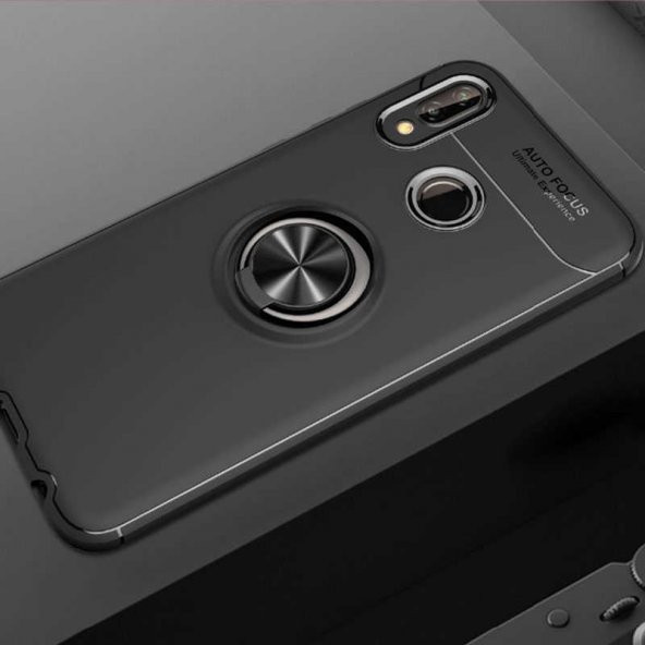 Huawei P20 Lite Kılıf Yüzüklü Kamera Korumalı Range Silikon Kılıf ürün görseli 1