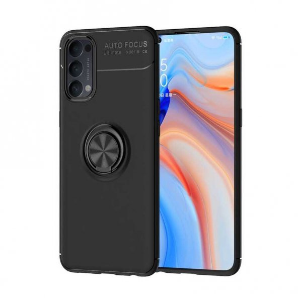 Oppo Reno 4 Kılıf Yüzüklü Kamera Korumalı Range Silikon Kılıf ürün görseli 1