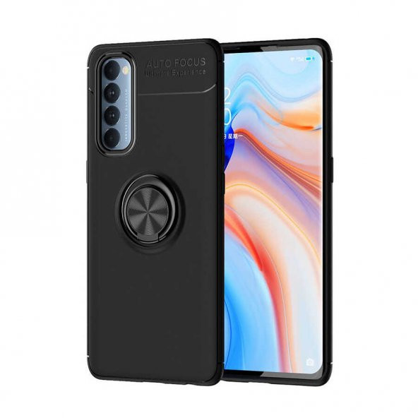 Oppo Reno 4 Pro 4G Kılıf Yüzüklü Kamera Korumalı Range Silikon Kılıf ürün görseli 1