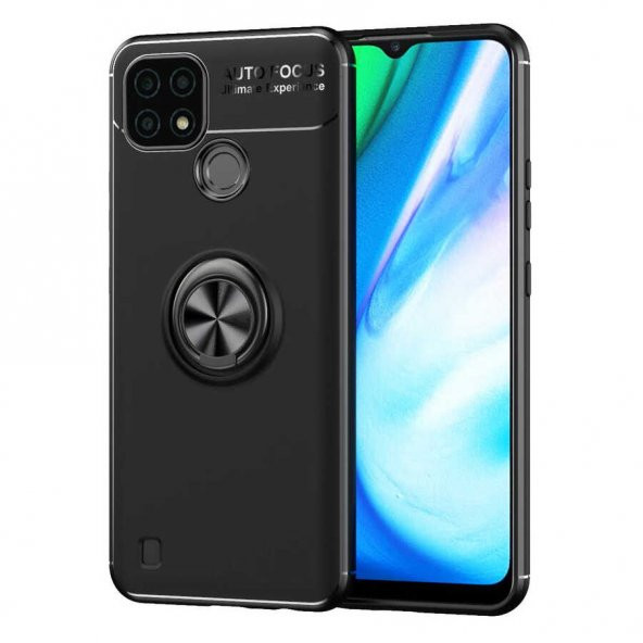 Realme C25 Kılıf Yüzüklü Kamera Korumalı Range Silikon Kılıf ürün görseli 1
