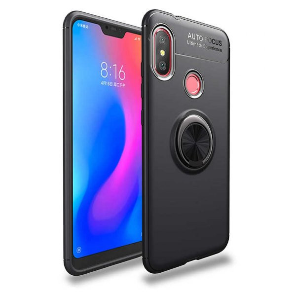 Xiaomi Redmi Note 6 Pro Kılıf Yüzüklü Kamera Korumalı Range Silikon Kılıf ürün görseli 1