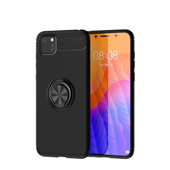 Huawei Y5P Kılıf Yüzüklü Kamera Korumalı Range Silikon Kılıf ürün görseli 1