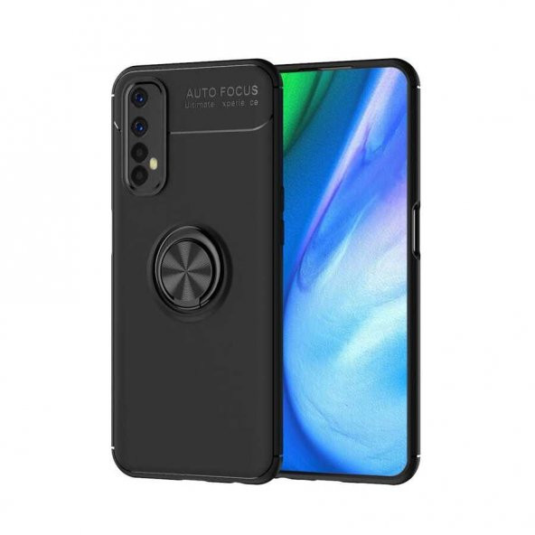 Realme 7 Kılıf Yüzüklü Kamera Korumalı Range Silikon Kılıf ürün görseli 1