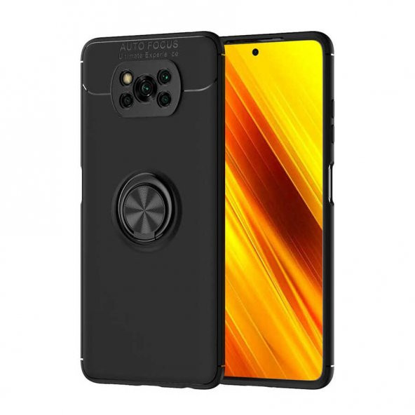 Xiaomi Poco X3 Kılıf Yüzüklü Kamera Korumalı Range Silikon Kılıf ürün görseli 1