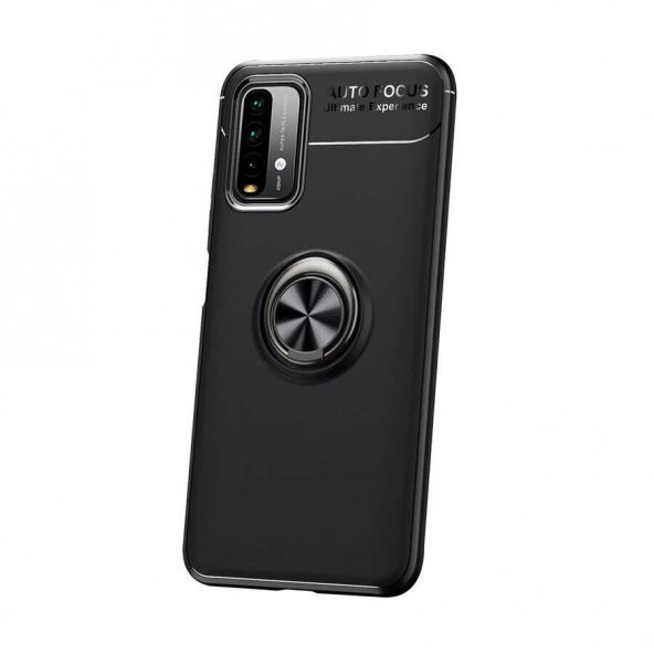 Xiaomi Redmi Note 9 4G Kılıf Yüzüklü Kamera Korumalı Range Silikon Kılıf ürün görseli 1
