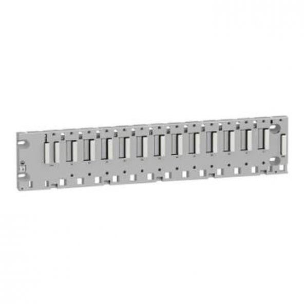 Schneider Electric BMXXBP1200, raf M340 -12 slot - panel, plaka veya DIN ray montajı ürün görseli 1
