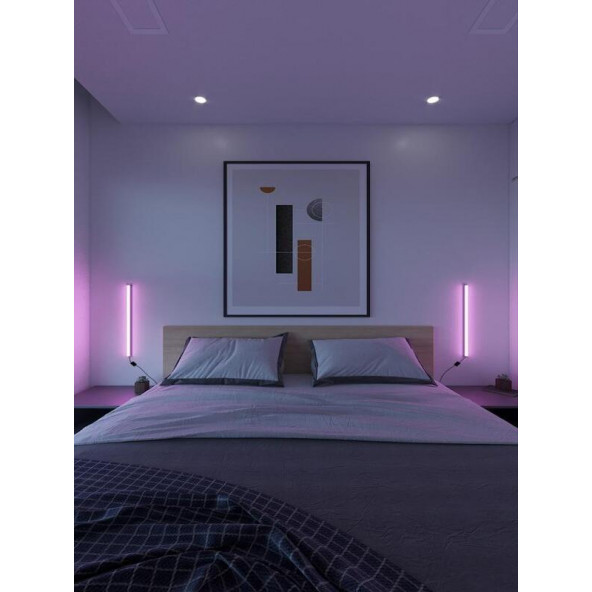 Neeko 2 Adet Mini Duvar Aplik Uzaktan Kumandalı RGB Led 16 Renk ürün görseli 1
