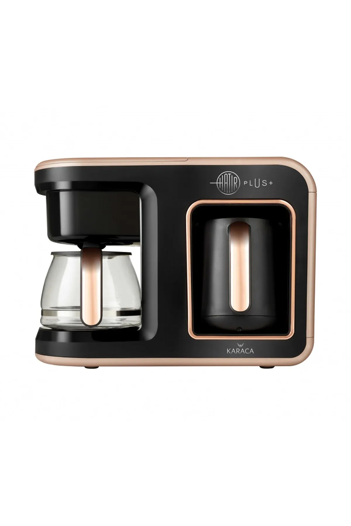 Karaca Hatır Plus 2 İn 1 Black Copper Filtre Kahve Makinesi ürün görseli 1