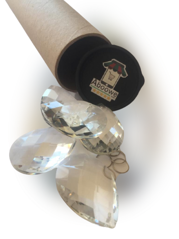 Damla Kristal Avize Taşı 5 Adet Cam Lazer Kesim 50 mm ürün görseli 1