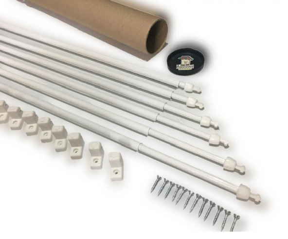Briz Çubuğu 80 - 100 cm 6 LI PAKET Ayarlanabilir Alüminyum Kapı Pencere Briz Çubuğu ürün görseli 1