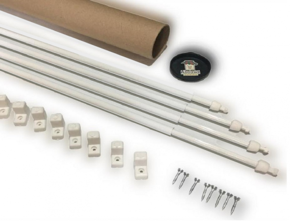 Briz Çubuğu 40 - 60 cm 4 LÜ PAKET Ayarlanabilir Alüminyum Kapı Pencere Briz Çubuğu ürün görseli 1