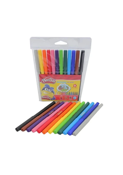 PLAY-DOH KEÇELİ KALEM 2 MM. 12 RENK (PVC) ürün görseli 1