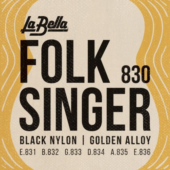 LA BELLA KLASİK TEL SET FOLK SINGER ürün görseli 1