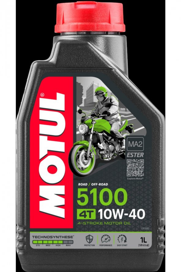 Motul 5100 10w-40 4t 1 Lt Motosiklet Motor Yağı ürün görseli 1