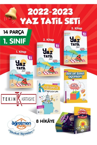 1. Sınıf Yaz Tatil Kitap Seti 14 Parça - 2021/2022 ürün görseli 1