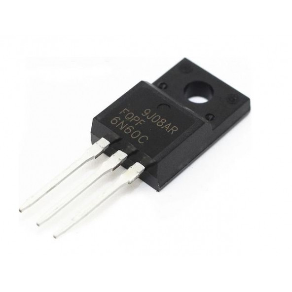 6N60C - 600V 12A N-Kanal Mosfet - TO220F (5 Adet) ürün görseli 1
