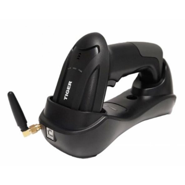 TIGER LS41 1D CCD KABLOSUZ USB BARKOD OKUYUCU + CRADLE ürün görseli 1