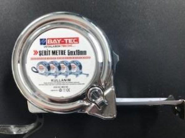 Bay-Tec Mk4146 5Mt 19MM Krom Şerit Metre ürün görseli 1