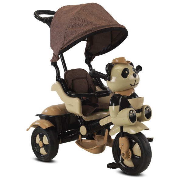 Babyhope 127 Little Panda Kahverengi Üç Tekerlekli Bisiklet ürün görseli 1