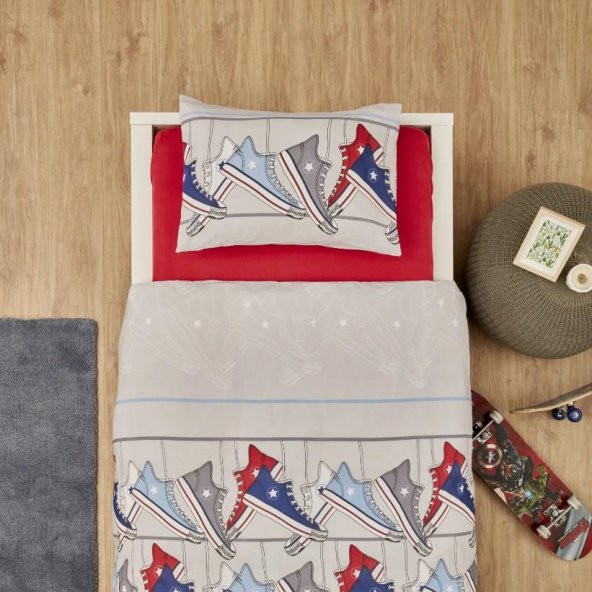 Karaca Home Nevresim Takımı %100 Pamuk Tek Kişilik Young Barton (Fitted) ürün görseli 1