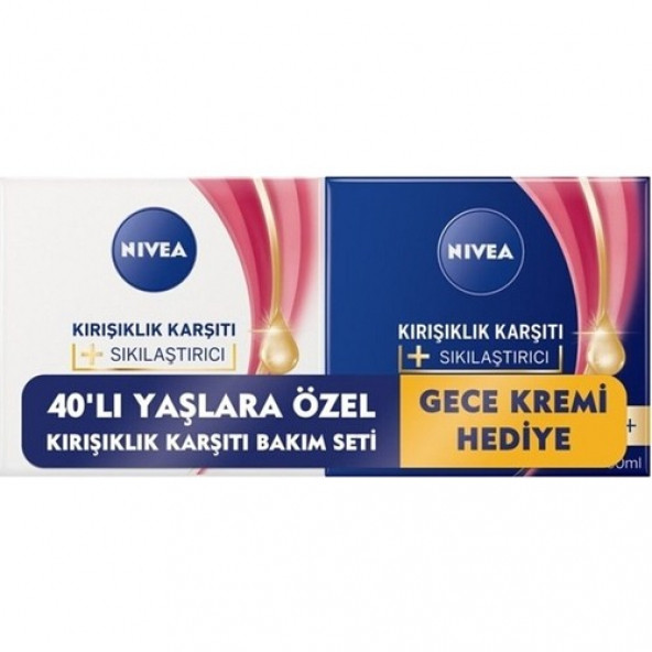 Nivea Karşıtı Sıkılaştırıcı 40+ Yaş Gündüz+Gece Kremi Set ürün görseli 1