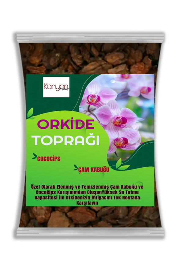 5 Litre Orkide Toprağı - Çam Kabuğu Ve Cococips Karışımlı - Elenmiş Temizlenmiş İri Parçalı ürün görseli 1