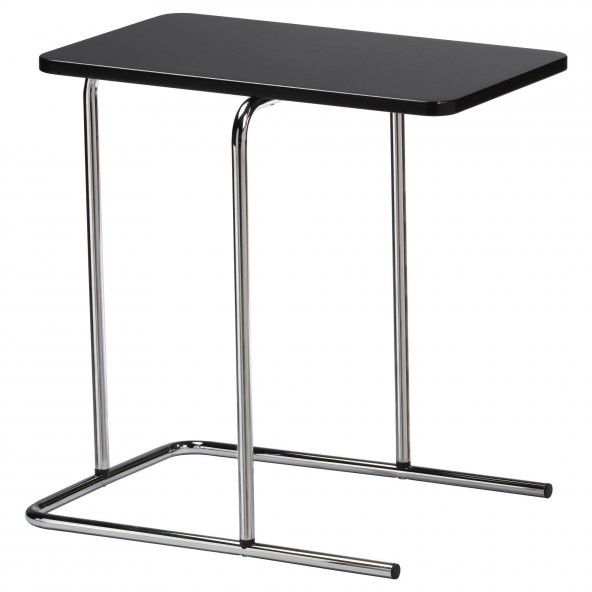 Metal Yan Sehpa, Siyah Renk MeridyenDukkan 50x30 cm Koltuk Yanı Sehpa ürün görseli 1