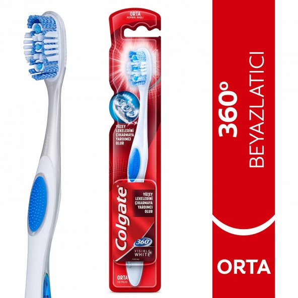 Colgate 360 Visible White Beyazlatıcı Diş Fırçası ürün görseli 1